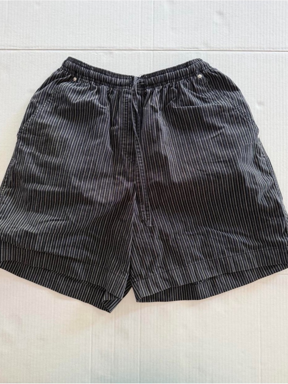 Vintage 90s Studio Works Pinstripe Pull-On Shorts